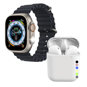 Combo Smartwatch X8 Ultra +  Audifonos i12