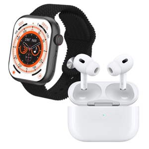 Combo Smartwatch X10 Pro + Airpods Pro (Segunda Generación) Calidad AAA